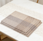 Placemats Set of 17 - Heat Resistant Washable PVC Woven Vinyl, Non-Slip Stain Resistant, Easy Clean