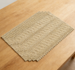 Burlap Brown Farmhouse Woven Rustic Hollow Placemats Set of 20 - 12x18 inch, Seasonal Holiday Table Mats - Image 2