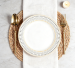 Handmade Heat Resistant 12" Round Woven Placemats Set of 20 - Wicker Boho Natural Water Hyacinth, Farmhouse - Image 2